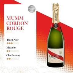 Coffret Champagne Craft Mumm Cordon Rouge + 2 flûtes