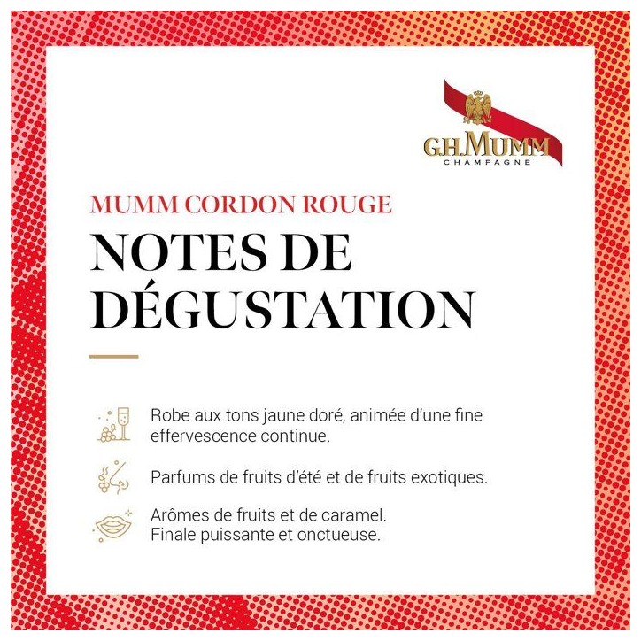 Coffret Champagne Craft Mumm Cordon Rouge + 2 flûtes