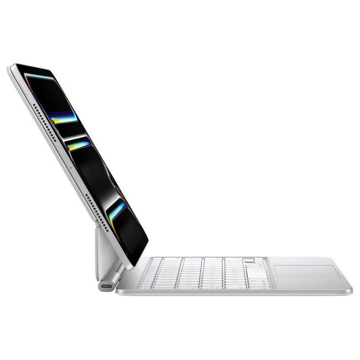 Clavier pour tablette Apple Magic Keyboard pour iPad Pro 11 pouces (M4) - Francais - Blanc Clavier pour tablette Apple Magic Keyboard pour iPad Pro 11 pouces (M4) - Francais - Blanc