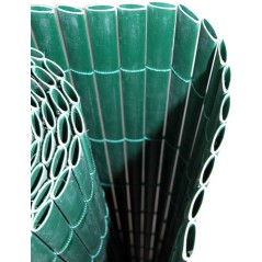 Canisse PVC double face - NATURE - 10 mm - Vert - 3 x 1 m