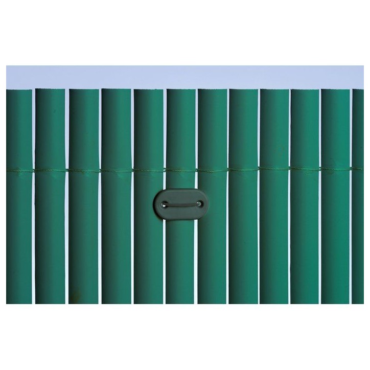 Canisse PVC double face - NATURE - 10 mm - Vert - 3 x 1 m