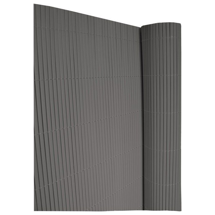 Canisse PVC double face - NATURE - 10 mm - Gris - 3 x 1 m Canisse PVC double face - NATURE - 10 mm - Gris - 3 x 1 m