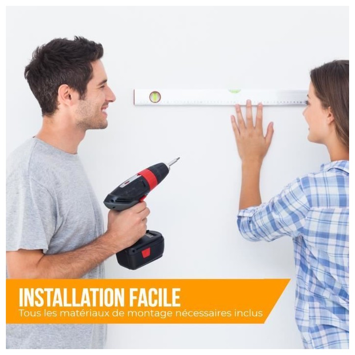 NANOOK Support Mural orientable pour téléviseurs 32-55 Pouces - Inclinable - Support Mural pour téléviseurs LCD, LED, QLED e NANOOK Support Mural orientable pour téléviseurs 32-55 Pouces - Inclinable - Support Mural pour téléviseurs LCD, LED, QLED e