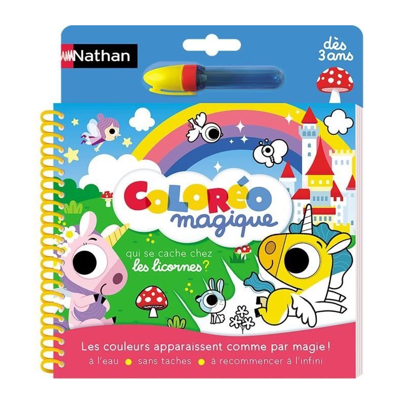 Coloréo magique - Licornes - Jeu créatif - NATHAN - Des 3 ans