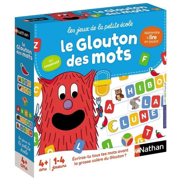 Le glouton des mots - Jeu des société - NATHAN - Des 4 ans Le glouton des mots - Jeu des société - NATHAN - Des 4 ans