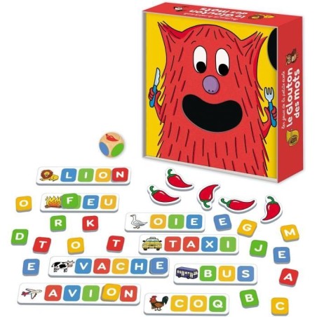 Le glouton des mots - Jeu des société - NATHAN - Des 4 ans