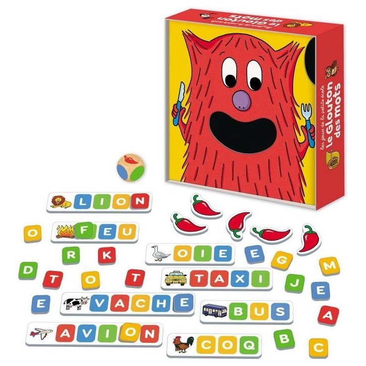Le glouton des mots - Jeu des société - NATHAN - Des 4 ans Le glouton des mots - Jeu des société - NATHAN - Des 4 ans