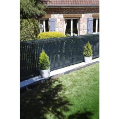 Rouleau de lame occultante - NATURE - 48 mm x 50 m - Anthracite - Avec 100 clips