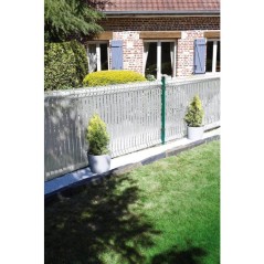 Rouleau occultant pvc - NATURE - 50 m x 48 mm - 100 clips inclus - Aspect bois