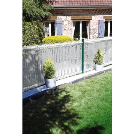 Rouleau occultant pvc - NATURE - 50 m x 48 mm - 100 clips inclus - Aspect bois