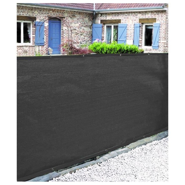 Brise-vue - NATURE - 1 x 3 m - Occultant 5/5 - HDPE 350 g/m² - Anthracite Brise-vue - NATURE - 1 x 3 m - Occultant 5/5 - HDPE 350 g/m² - Anthracite