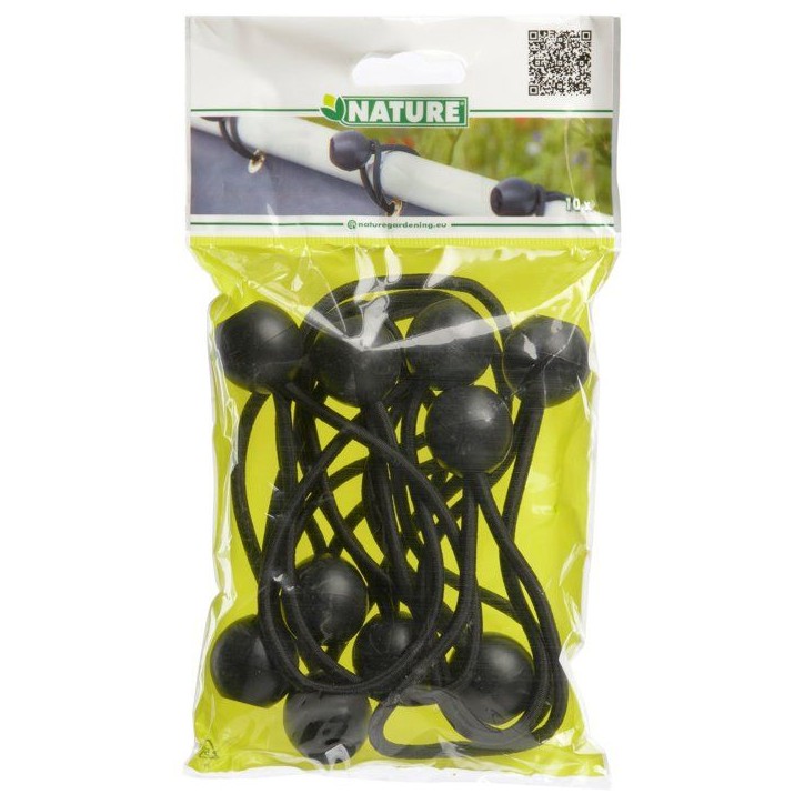 Lien élastique - NATURE - Pour la fixation des nattes et écrans brise-vue a oeillets Lien élastique - NATURE - Pour la fixation des nattes et écrans brise-vue a oeillets