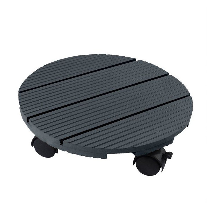 Support de pot roulant - NATURE - Composite - Diametre 30 cm - Anthracite