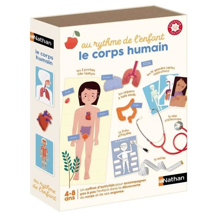 Coffret éducation positive Nathan Rythme Corps Humain - 3 a 8 ans - 1120600021 Coffret éducation positive Nathan Rythme Corps Humain - 3 a 8 ans - 1120600021