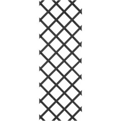 Treillis extensible - NATURE - Bois - 150 x 50 cm - Anthracite - Avec