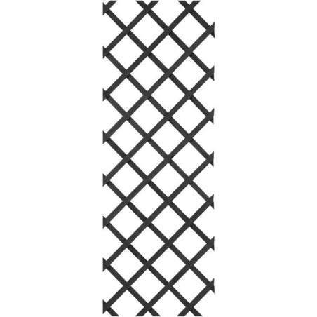 Treillis extensible - NATURE - Bois - 150 x 50 cm - Anthracite - Avec