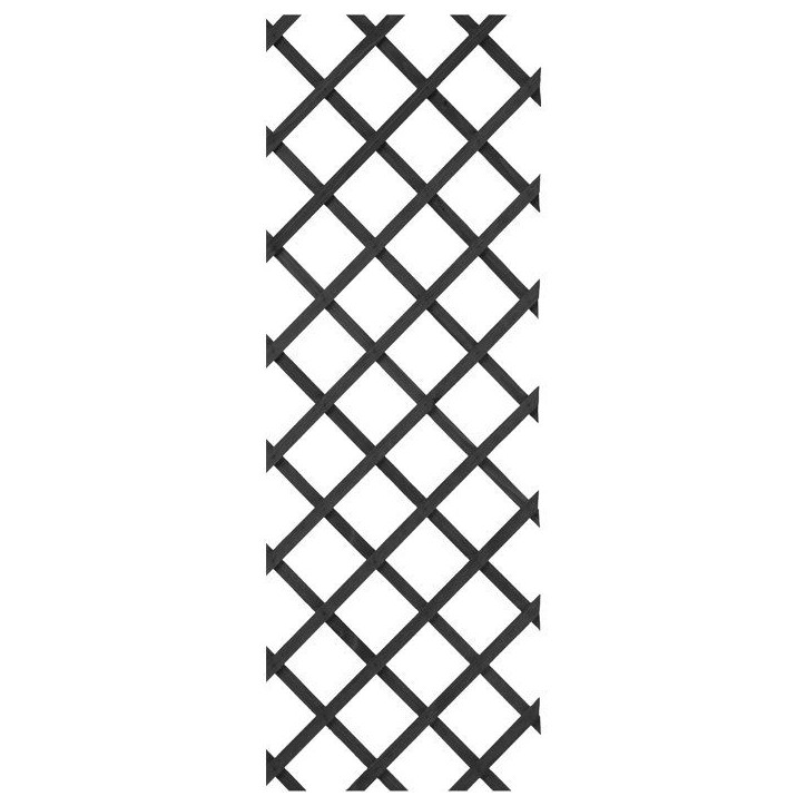 Treillis extensible - NATURE - Bois - 150 x 50 cm - Anthracite - Avec set de fixation Treillis extensible - NATURE - Bois - 150 x 50 cm - Anthracite - Avec set de fixation