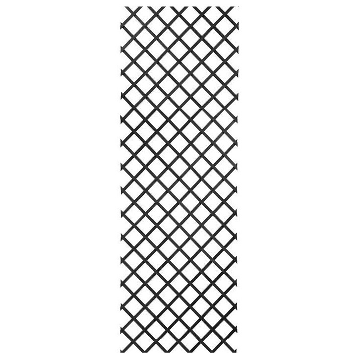 Treillis extensible - NATURE - Bois - 150 x 50 cm - Anthracite - Avec set de fixation Treillis extensible - NATURE - Bois - 150 x 50 cm - Anthracite - Avec set de fixation