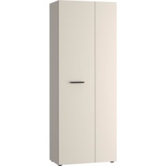 Armoire de rangement - 2 portes- Beige sable - L68,7 x P36,5 x H181,1