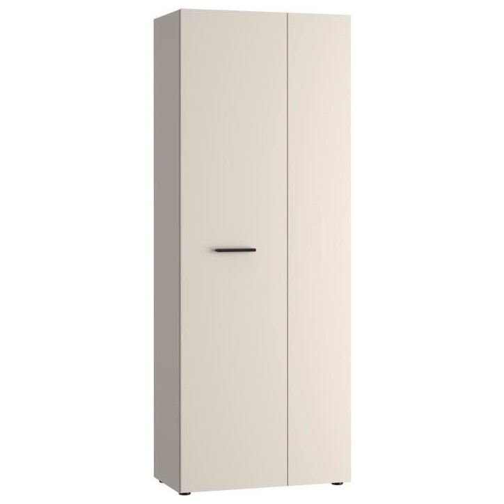 Armoire de rangement - 2 portes- Beige sable - L68,7 x P36,5 x H181,1 cm Armoire de rangement - 2 portes- Beige sable - L68,7 x P36,5 x H181,1 cm