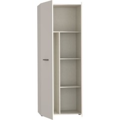 Armoire de rangement - 2 portes- Beige sable - L68,7 x P36,5 x H181,1