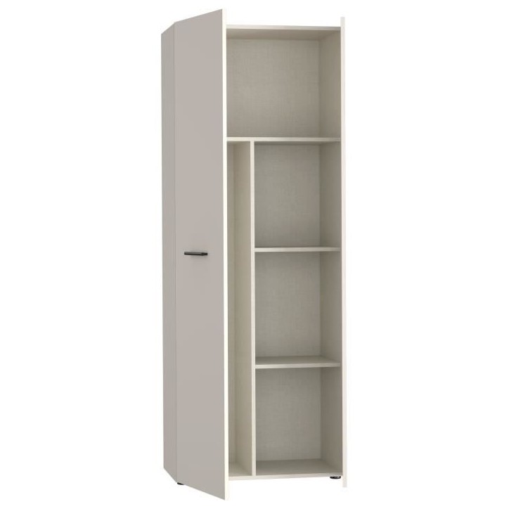 Armoire de rangement - 2 portes- Beige sable - L68,7 x P36,5 x H181,1 cm Armoire de rangement - 2 portes- Beige sable - L68,7 x P36,5 x H181,1 cm
