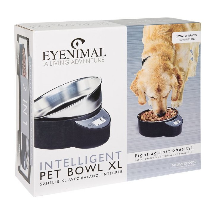 Gamelle avec balance integrée - EYENIMAL - INTELLIGENT PET BOWL - XL - 1,8 L - Noir Gamelle avec balance integrée - EYENIMAL - INTELLIGENT PET BOWL - XL - 1,8 L - Noir
