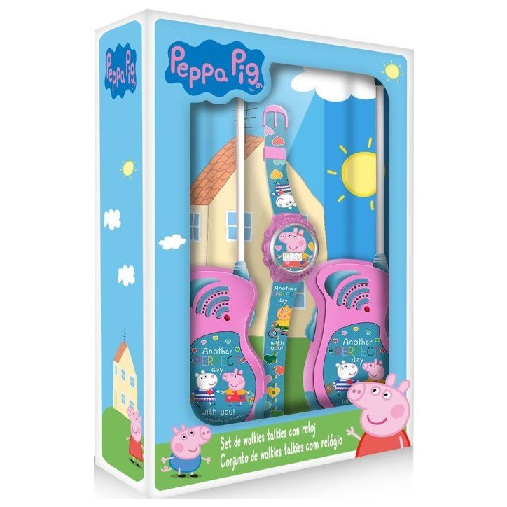Coffret talkie-walkie + montre - KIDS LICENSING - Peppa Pig - Des 3 ans Coffret talkie-walkie + montre - KIDS LICENSING - Peppa Pig - Des 3 ans