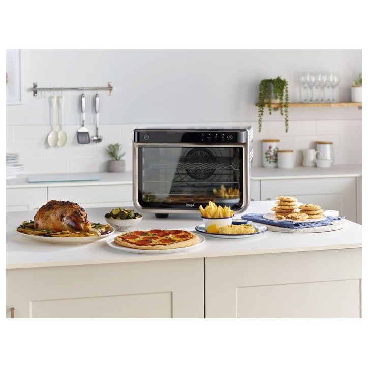 Mini four multifonction Ninja Foodi DT200EU – 10-en-1, 29 L, 2 niveaux – Air Fry, rôtissoire, pizza, déshydrateur Mini four multifonction Ninja Foodi DT200EU – 10-en-1, 29 L, 2 niveaux – Air Fry, rôtissoire, pizza, déshydrateur