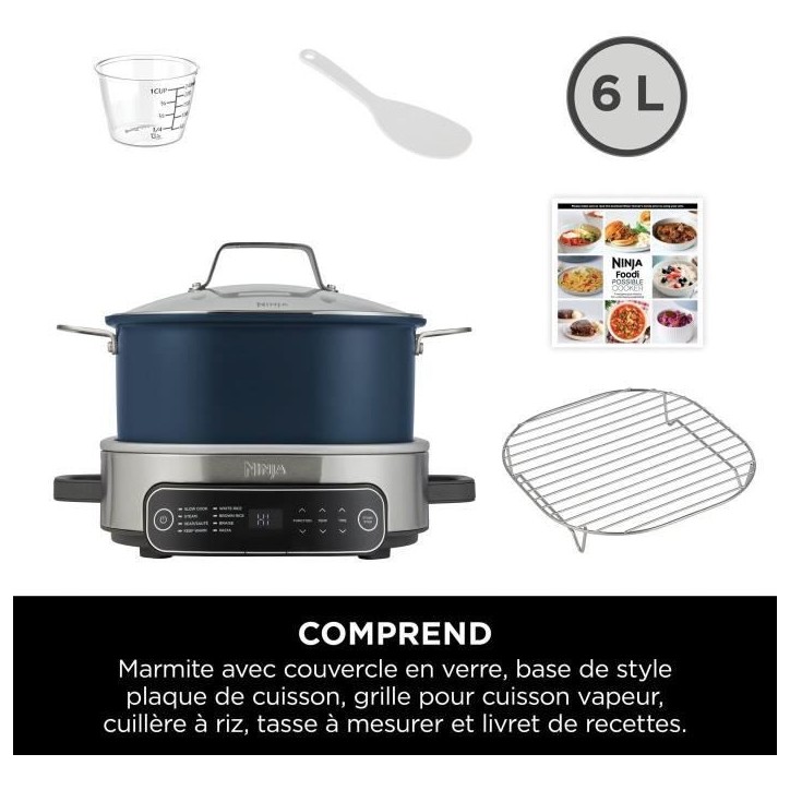 Mijoteuse NINJA - PossibleCooker Foodi MC1101EU - Capacité 6L - Jusqu'a 6 personnes - 8 programmes de cuisson Mijoteuse NINJA - PossibleCooker Foodi MC1101EU - Capacité 6L - Jusqu'a 6 personnes - 8 programmes de cuisson