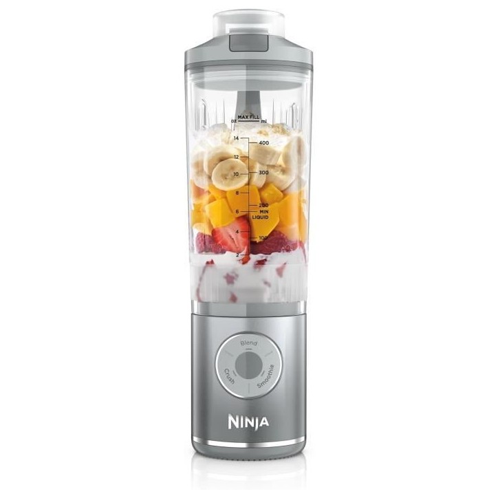 Blender portable NINJA Blast Max - BC251EUSL - bol 530 ml - autonomie 2h - sans fil - sans BPA - argent Blender portable NINJA Blast Max - BC251EUSL - bol 530 ml - autonomie 2h - sans fil - sans BPA - argent