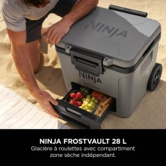 Glaciere roulante NINJA - FrostVault FB230EUGY - avec zone seche - Rig
