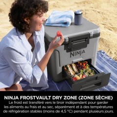 Glaciere roulante NINJA - FrostVault FB230EUGY - avec zone seche - Rig