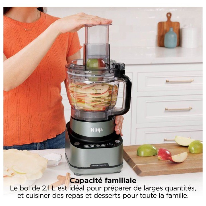Robot de cuisine multifonction NINJA BZ651EU – 850W – 8 programmes – Lame inox – Bol 2,1L Robot de cuisine multifonction NINJA BZ651EU – 850W – 8 programmes – Lame inox – Bol 2,1L