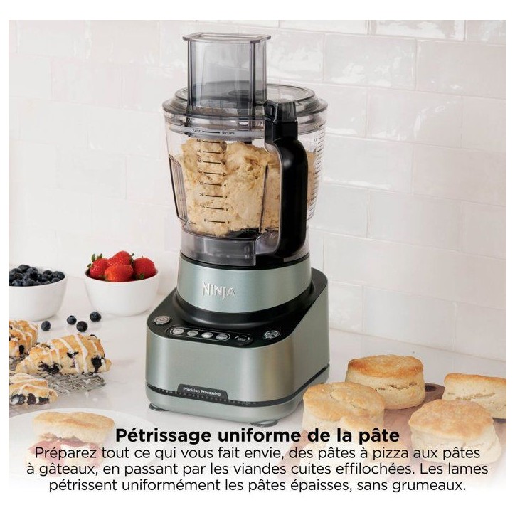 Robot de cuisine multifonction NINJA BZ651EU – 850W – 8 programmes – Lame inox – Bol 2,1L Robot de cuisine multifonction NINJA BZ651EU – 850W – 8 programmes – Lame inox – Bol 2,1L