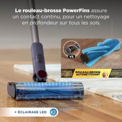 Aspirateur Balai sans fil SHARK PowerLite BU3621EUT - Vidage automatique 1,3 L - Autonomie 40 min - FloorDetect - Ecran LED