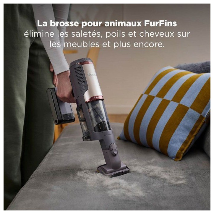 Aspirateur Balai sans fil SHARK PowerLite BU3621EUT - Vidage automatique 1,3 L - Autonomie 40 min - FloorDetect - Ecran LED Aspirateur Balai sans fil SHARK PowerLite BU3621EUT - Vidage automatique 1,3 L - Autonomie 40 min - FloorDetect - Ecran LED