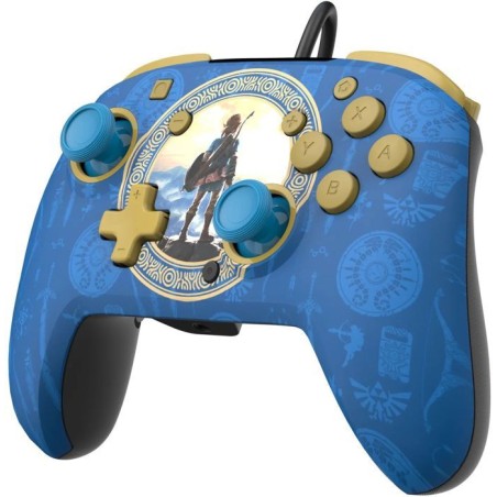 Manette de jeu - Nintendo - Zelda - Filaire - Série limitée - Bleu