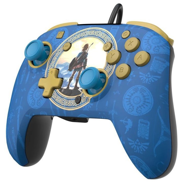 Manette de jeu - Nintendo - Zelda - Filaire - Série limitée - Bleu Manette de jeu - Nintendo - Zelda - Filaire - Série limitée - Bleu