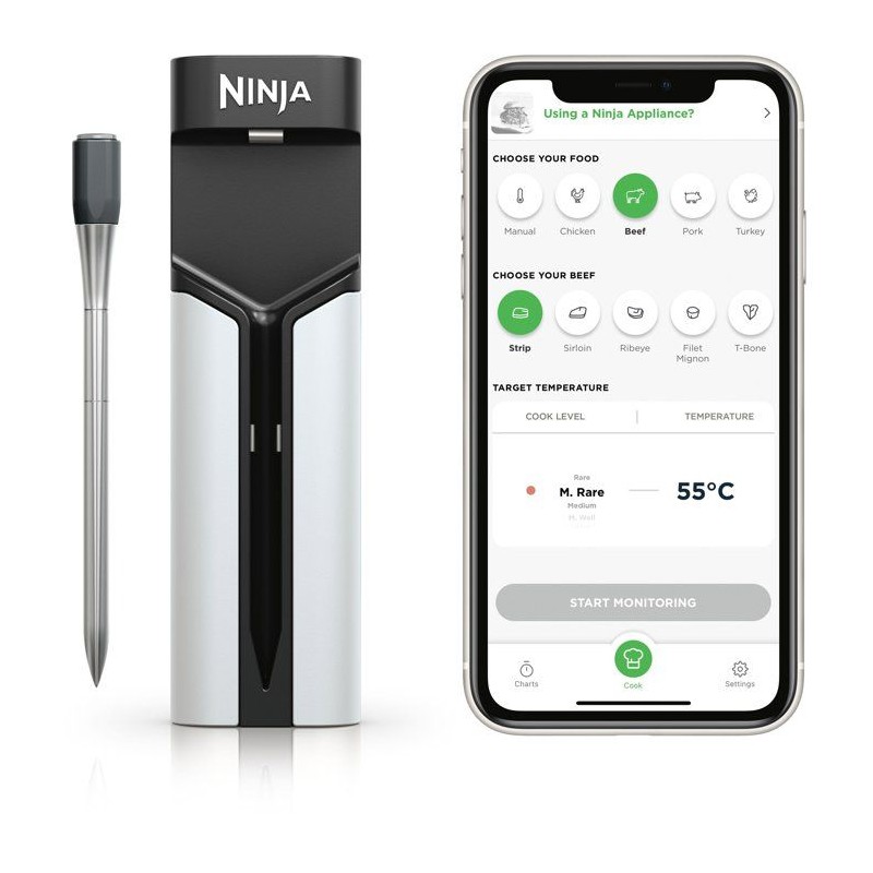 Thermosonde connectée NINJA - WP100EU - ProChef sans fil - Suivi Blue