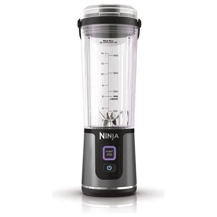 Blender portable Ninja Blast - BC151EUBK - bol 530 ml - autonomie 2h - sans fil - sans BPA - noir Blender portable Ninja Blast - BC151EUBK - bol 530 ml - autonomie 2h - sans fil - sans BPA - noir