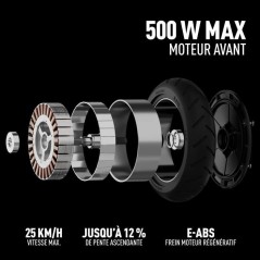 Trottinette électrique - SEGWAY - E2 plus II - 500 W - 8