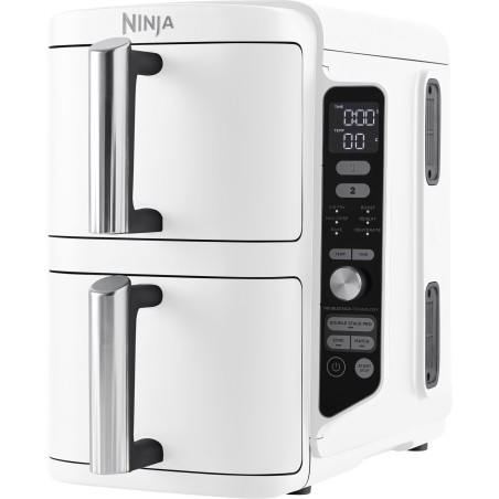 Friteuse sans huile NINJA - Double Stack XL SL400EUWH - Capacité 9,5L - 6 programmes de cuisson - Blanc - 2470W