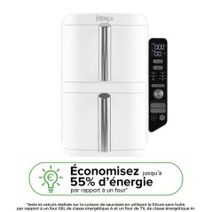 Friteuse sans huile NINJA - Double Stack XL SL400EUWH - Capacité 9,5L