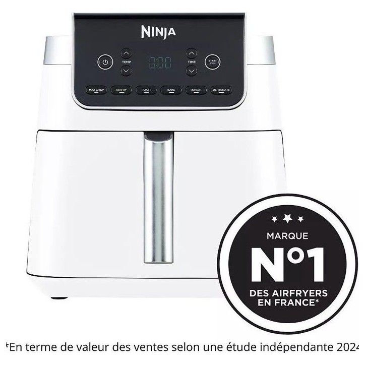 Friteuse sans huile NINJA - Foodi Max AF180EU - Capacité 6,2L - 2000W - Blanc Friteuse sans huile NINJA - Foodi Max AF180EU - Capacité 6,2L - 2000W - Blanc