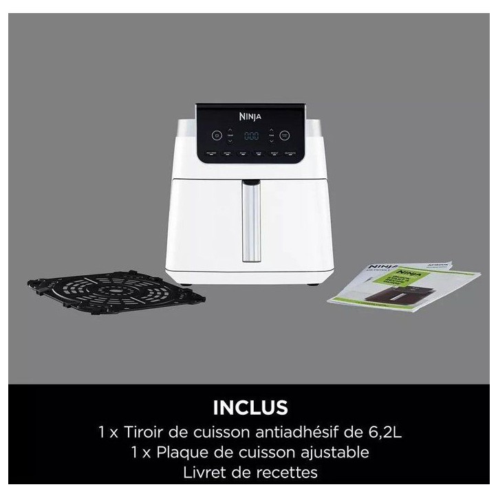 Friteuse sans huile NINJA - Foodi Max AF180EU - Capacité 6,2L - 2000W - Blanc Friteuse sans huile NINJA - Foodi Max AF180EU - Capacité 6,2L - 2000W - Blanc