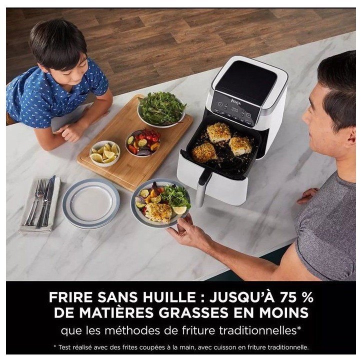 Friteuse sans huile NINJA - Foodi Max AF180EU - Capacité 6,2L - 2000W - Blanc Friteuse sans huile NINJA - Foodi Max AF180EU - Capacité 6,2L - 2000W - Blanc