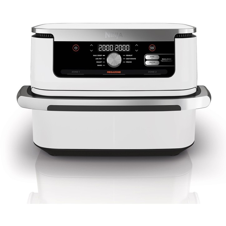 Friteuse sans huile NINJA - Foodi Flex AF500EUWH - Capacité 10,4L - 7 programmes de cuisson - Blanc - 2470W Friteuse sans huile NINJA - Foodi Flex AF500EUWH - Capacité 10,4L - 7 programmes de cuisson - Blanc - 2470W
