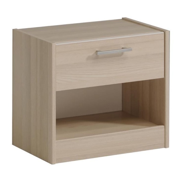 PARISOT Chambre Enfant Complete style contemporain décor acacia clair et blanc - l 90 x L 190 cm - CHARLEMAGNE PARISOT Chambre Enfant Complete style contemporain décor acacia clair et blanc - l 90 x L 190 cm - CHARLEMAGNE