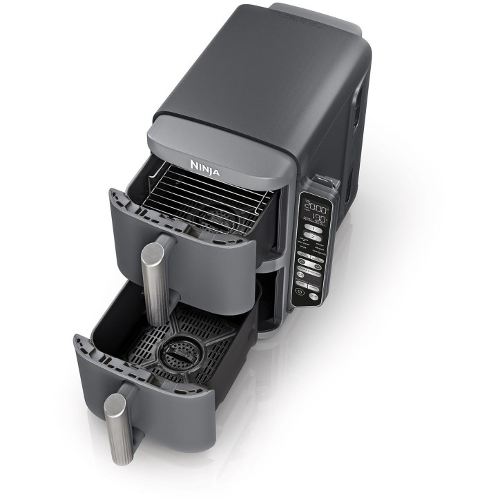 Friteuse sans huile NINJA - Double Stack XL SL451EU - Capacité 9,5L - 6 programmes de cuisson - Thermosonde - 2470W Friteuse sans huile NINJA - Double Stack XL SL451EU - Capacité 9,5L - 6 programmes de cuisson - Thermosonde - 2470W